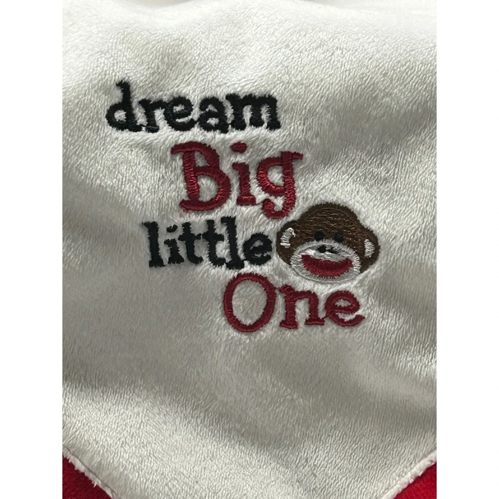 Baby Starters Sock Monkey Lovey Security Blanket Dream Big Little One A35165